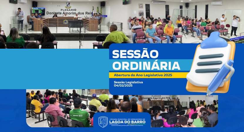 Câmara Municipal de Lagoa do Barro do Piauí realiza abertura do ano Legislativos de 2025